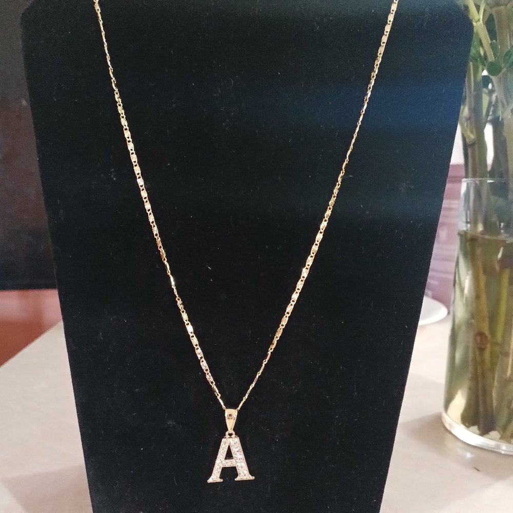 Gold Filled "A" Necklace